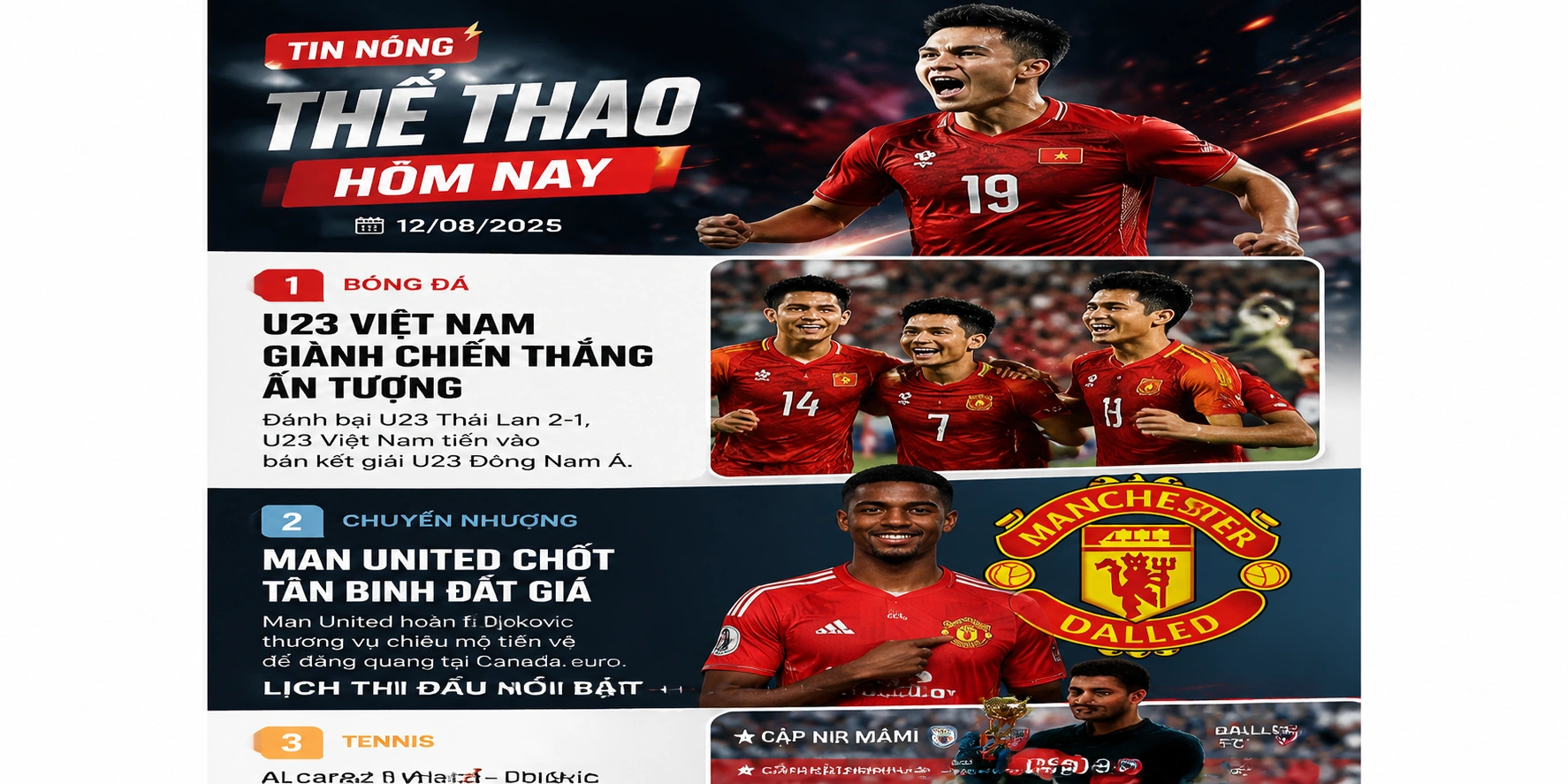 Tin tennis mới nhất